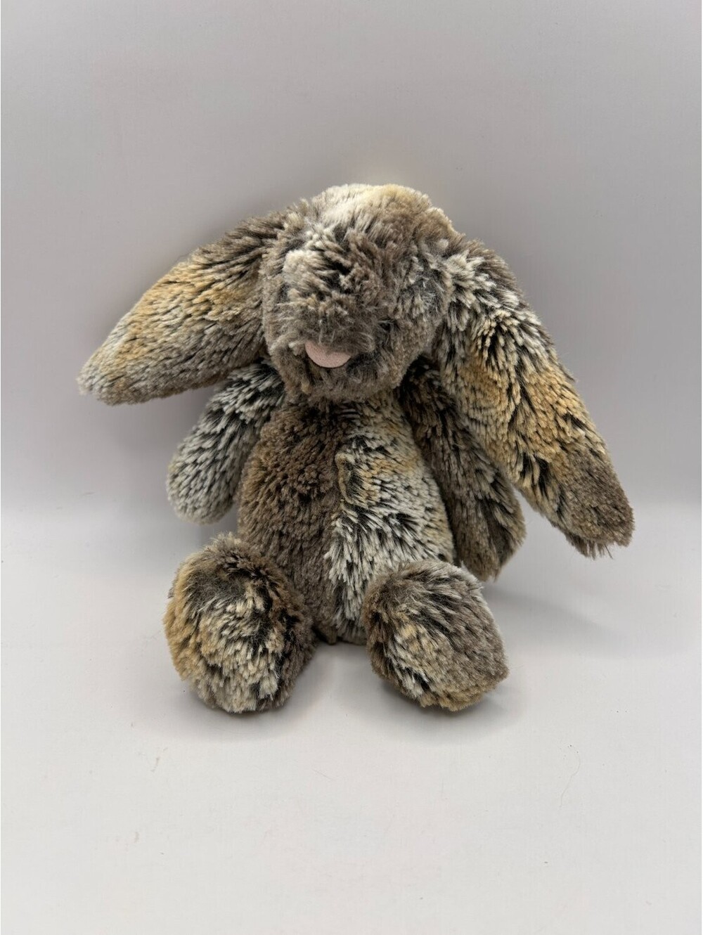 Jellycat Bashful Cottontail Bunny Plush Rabbit Medium Brown Bean Bag Washable